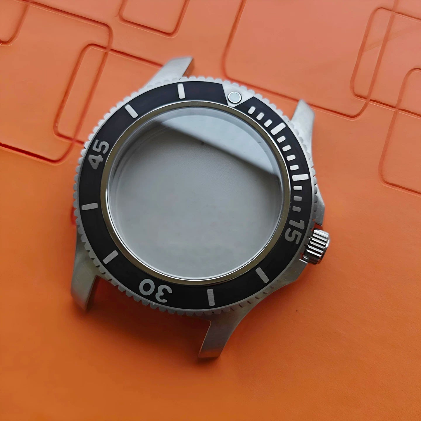 ETA2824 watch case 42MM DIVER Case 316L stainless steel sapphire glass for PT5000 SW200 2824 ST2130 etc movement 0.4mm