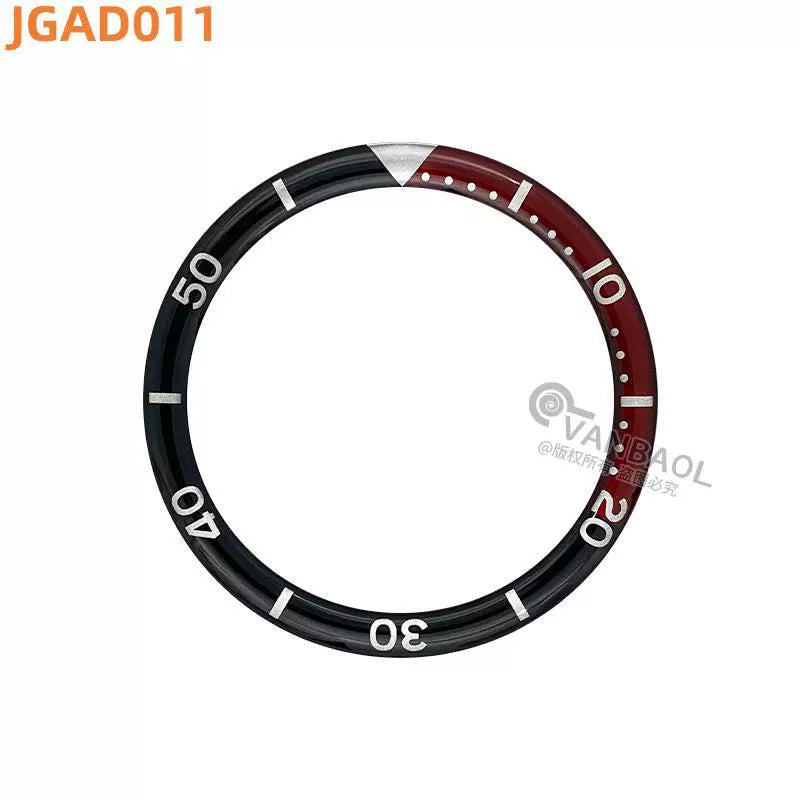 38MM x31.5mm Skx007 Bezel Watch accessories, resin B.C style digital indicator ring, suitable for 007 outer ring baffle