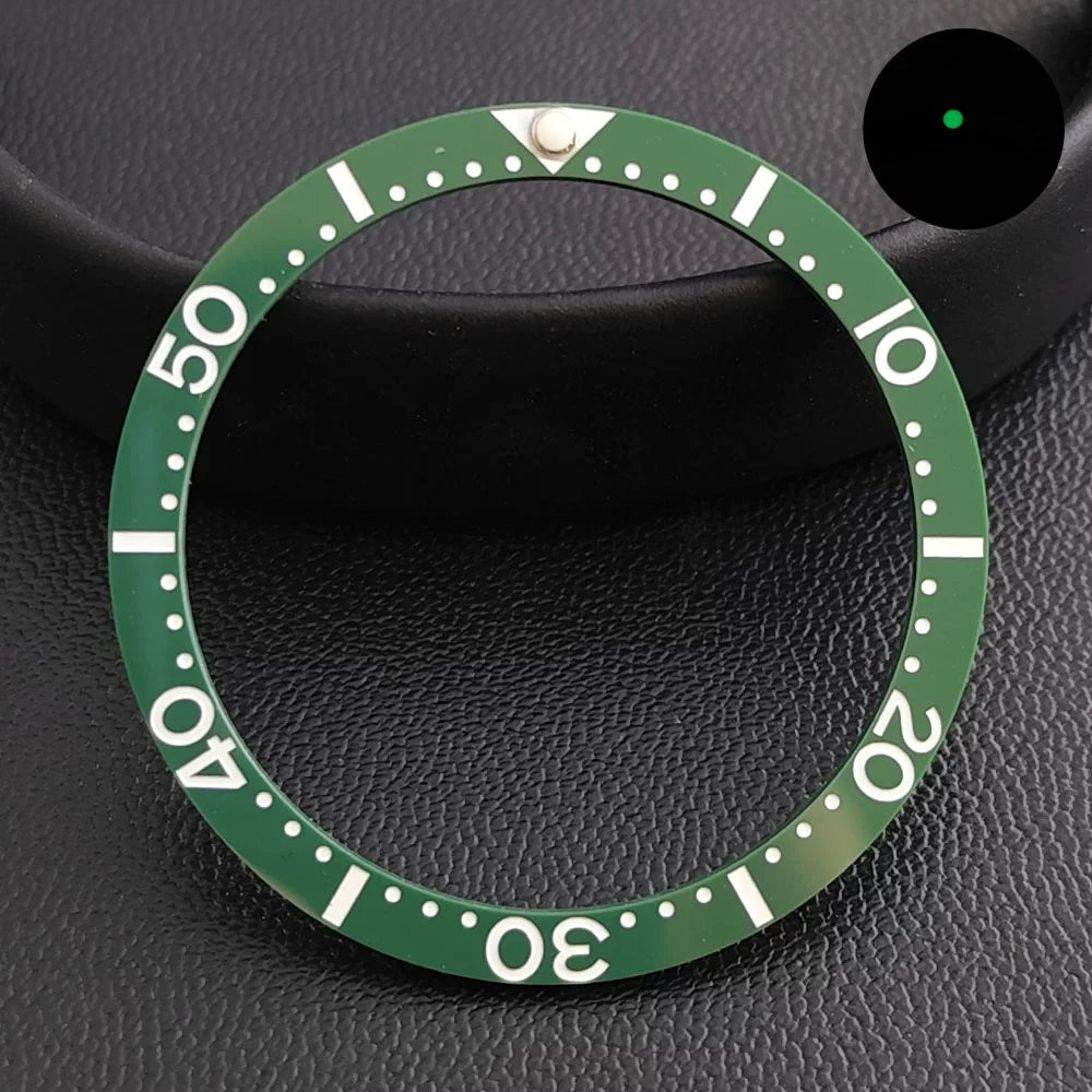 Watch bezel accessories 33.7mm * 27.5mm ceramic ring flat bottom bezel watch replacement accessories Skx13
