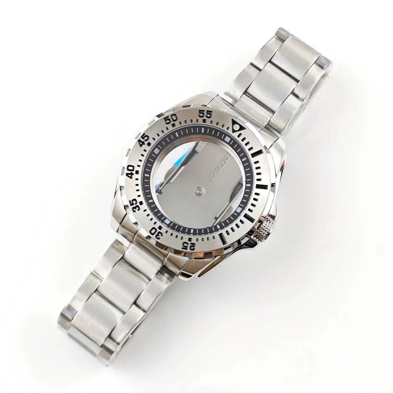 44mm Monster Watch Case Japan NH35 diving watch water ghost small can monster penguin case modified watch accessories 10ATM