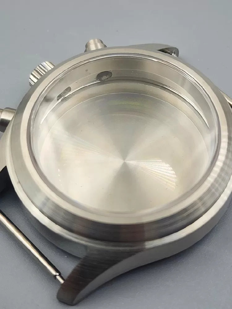 39MM VK67 Watch Case Little Prince style sapphire glass stainless steel watch case for VK63 VK64 VK61 etc quartz movement