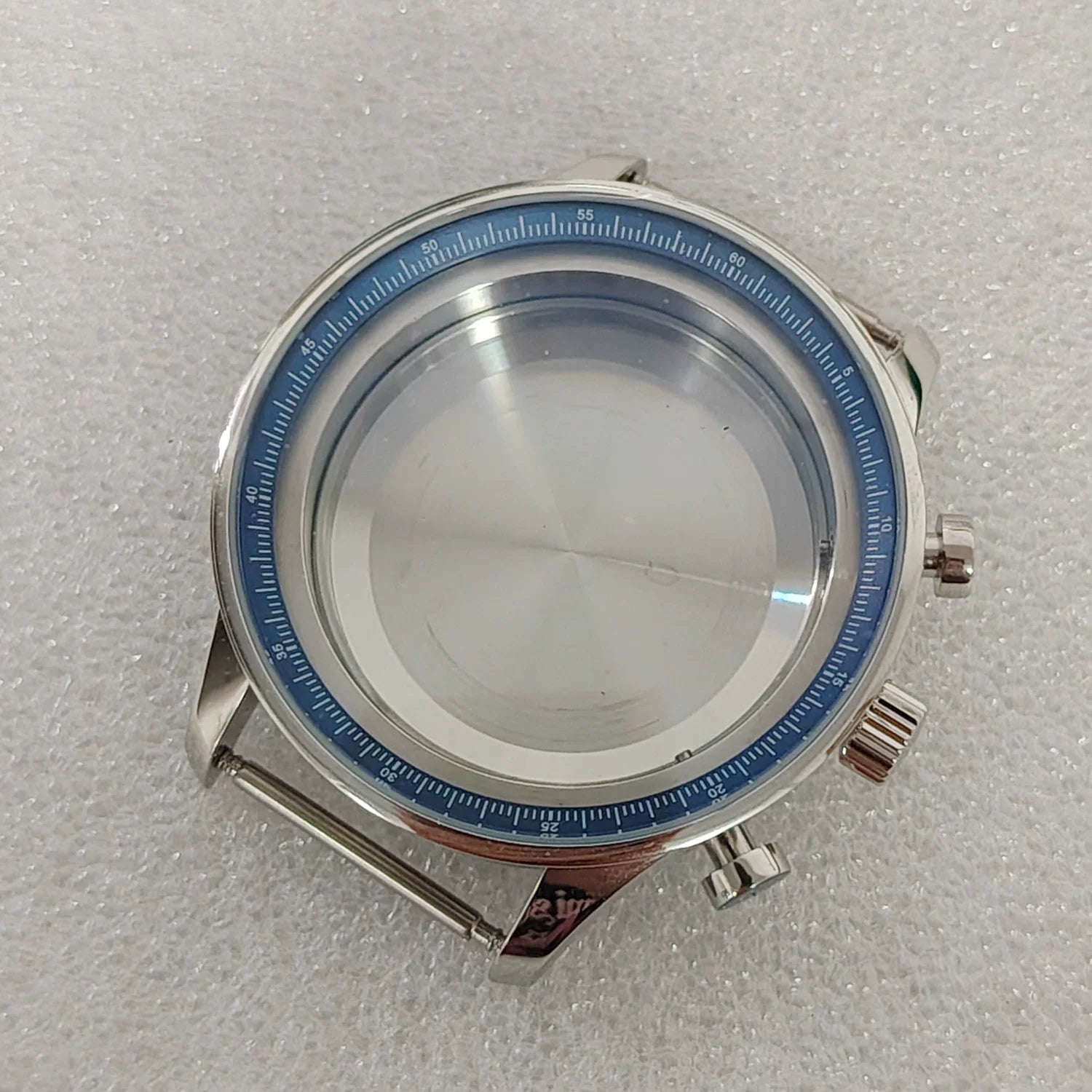 41mm Chronograph watch case for vk63 quartz Movement 316l stainless steel mineral glass