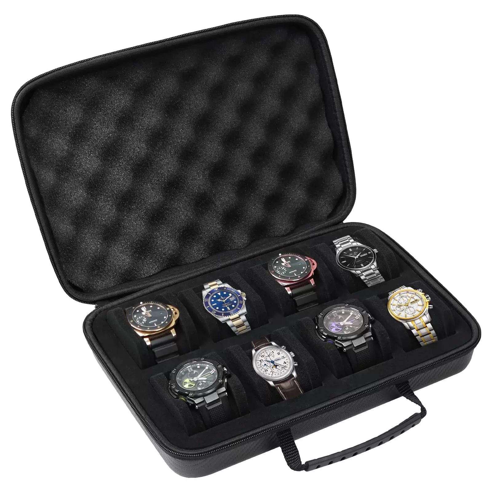 Fabric Watch box Watch protection box Travel portable multi-grid anti-friction pressure-resistant