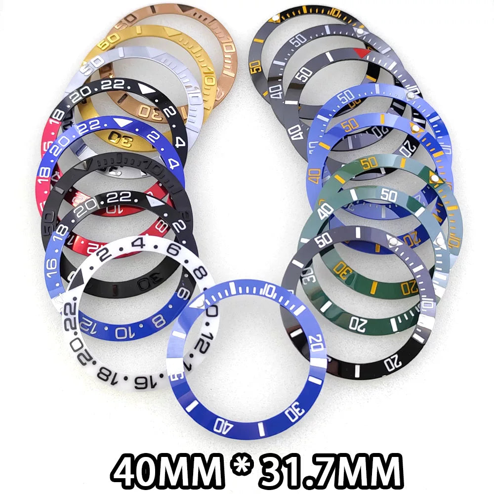 Slope Bezel Insert For 43mm Deep Sea James Cameron Watch Case Ghost King ceramic 40MM * 31.7MM