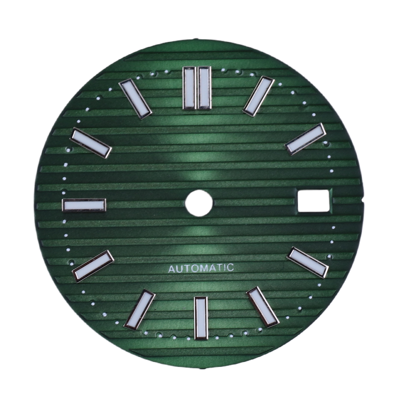 30.5MM Nautilus Dial Green luminous for NH35 mechanical automatic movement with hands