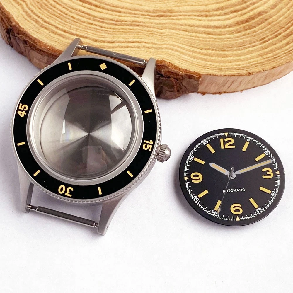 40MM Fifty Fathoms Case For NH35 34 36 etc ETA2824 PT5000 Sterile Ghost Series Sapphire Accessories Waterproof Accessories