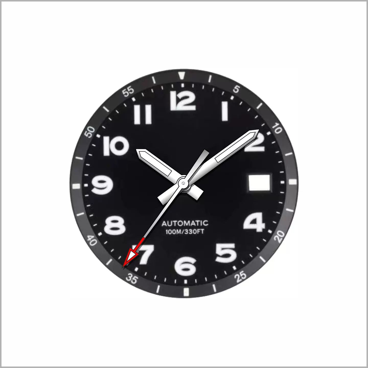 ETA2824 watch case 42MM DIVER Case 316L stainless steel sapphire glass for PT5000 SW200 2824 ST2130 etc movement 0.4mm