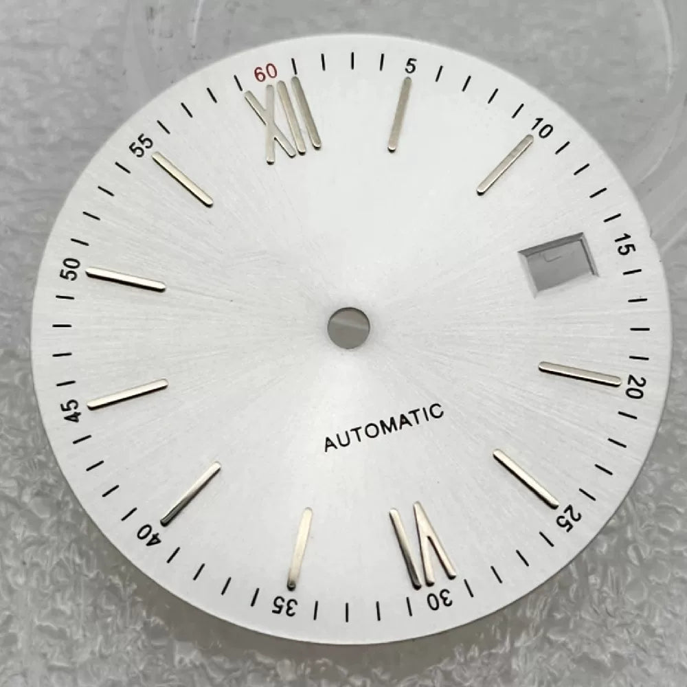 31MM Dial For Seiko NH35 Movement non-luminous Roman Numerals 0.4mm Thick