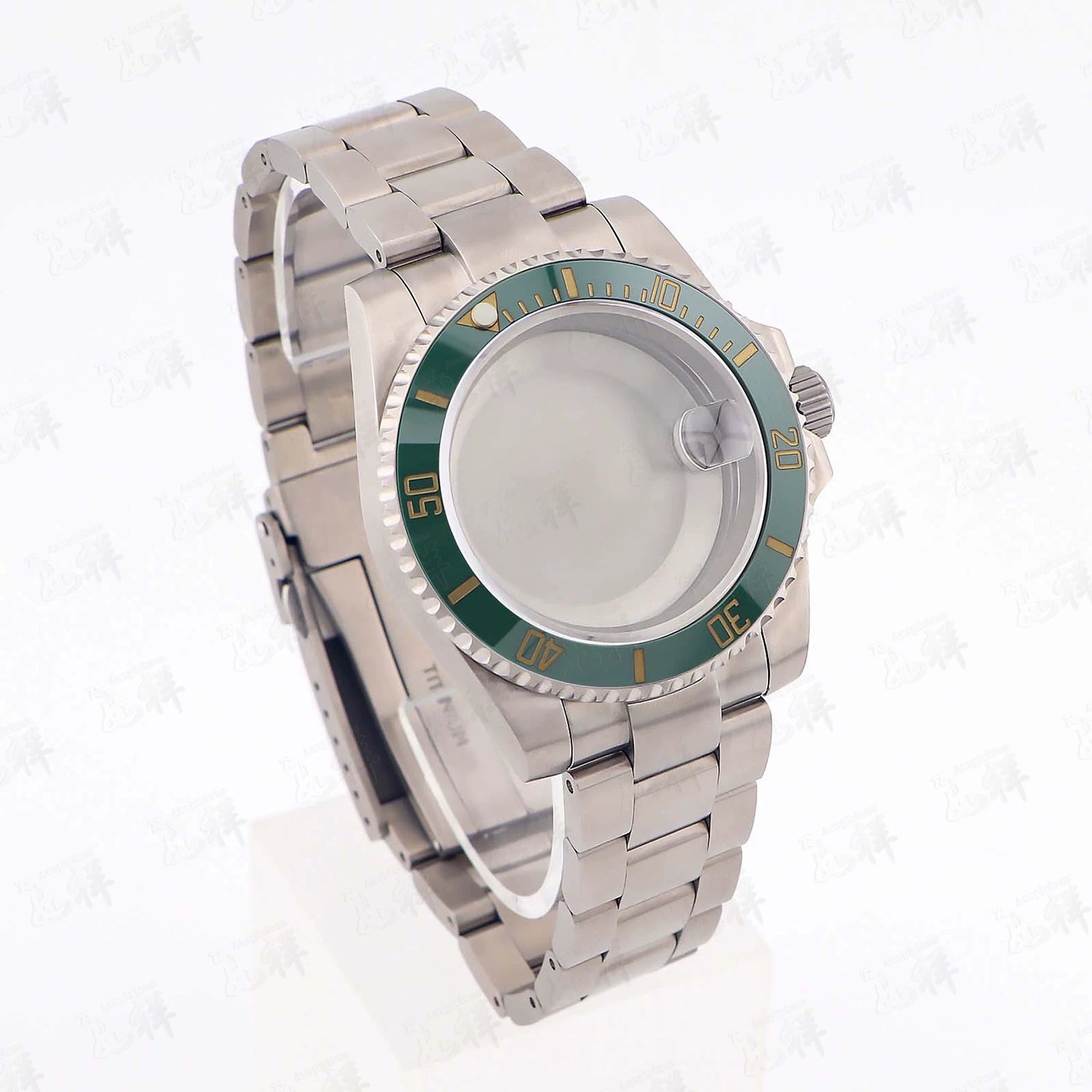 Titanium Watch Case Submariner Yacht master GMT 40mm Titanium Strap Modified Accessories Fit NH34 35 ETA2824 PT5000 Movement