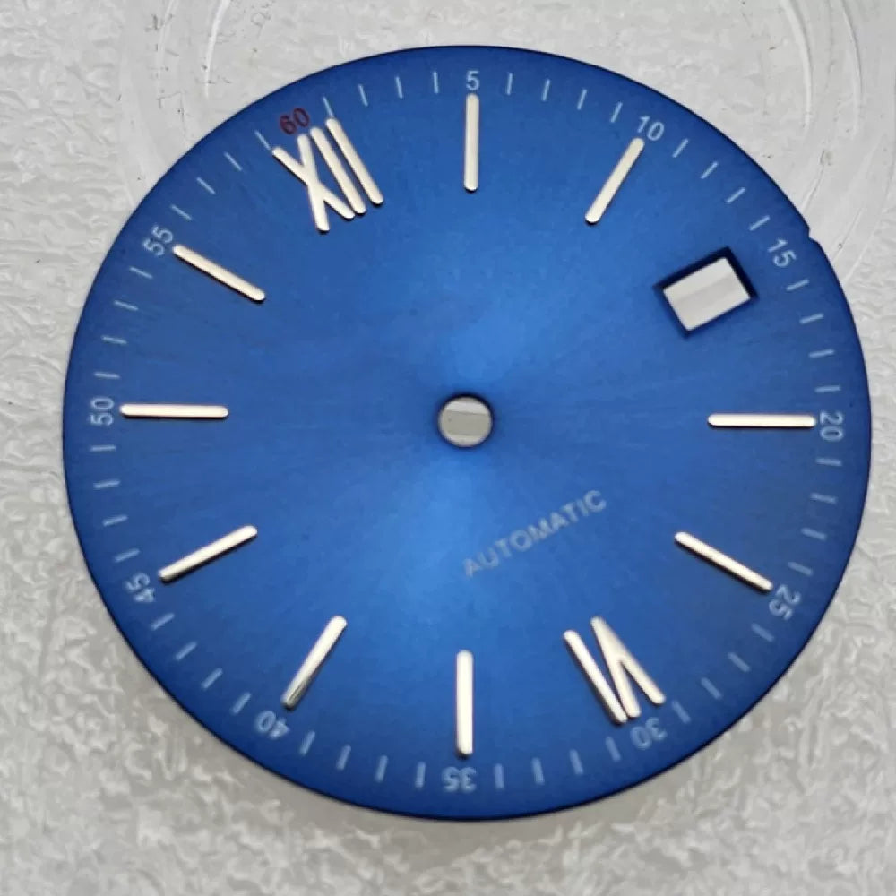 31MM Dial For Seiko NH35 Movement non-luminous Roman Numerals 0.4mm Thick