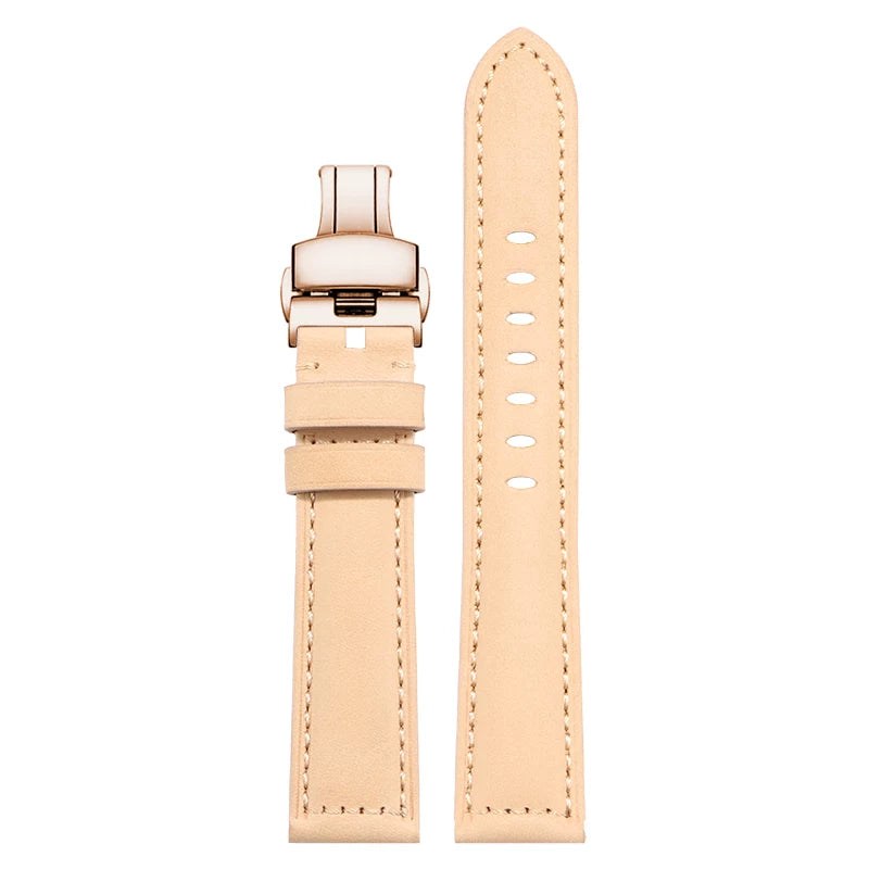 Big wrist extended leather watch strap for Pilot Field Dress Diver 140mm+90MM Fat Wrist Band 20mm 22 24mm