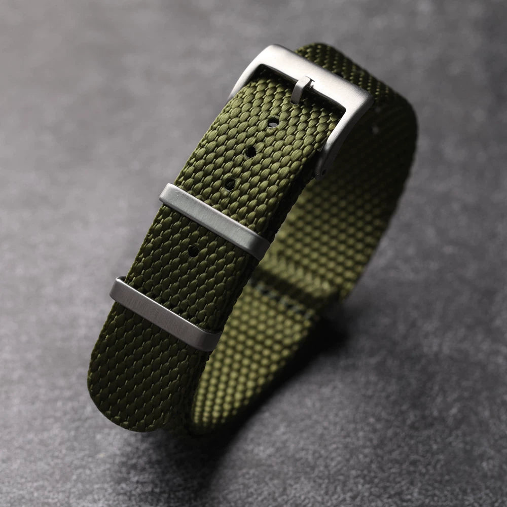 Wear-resistant Nato nylon strap 20MM 22MM high-strength soft breathable bracelet retro style men's bracelet
