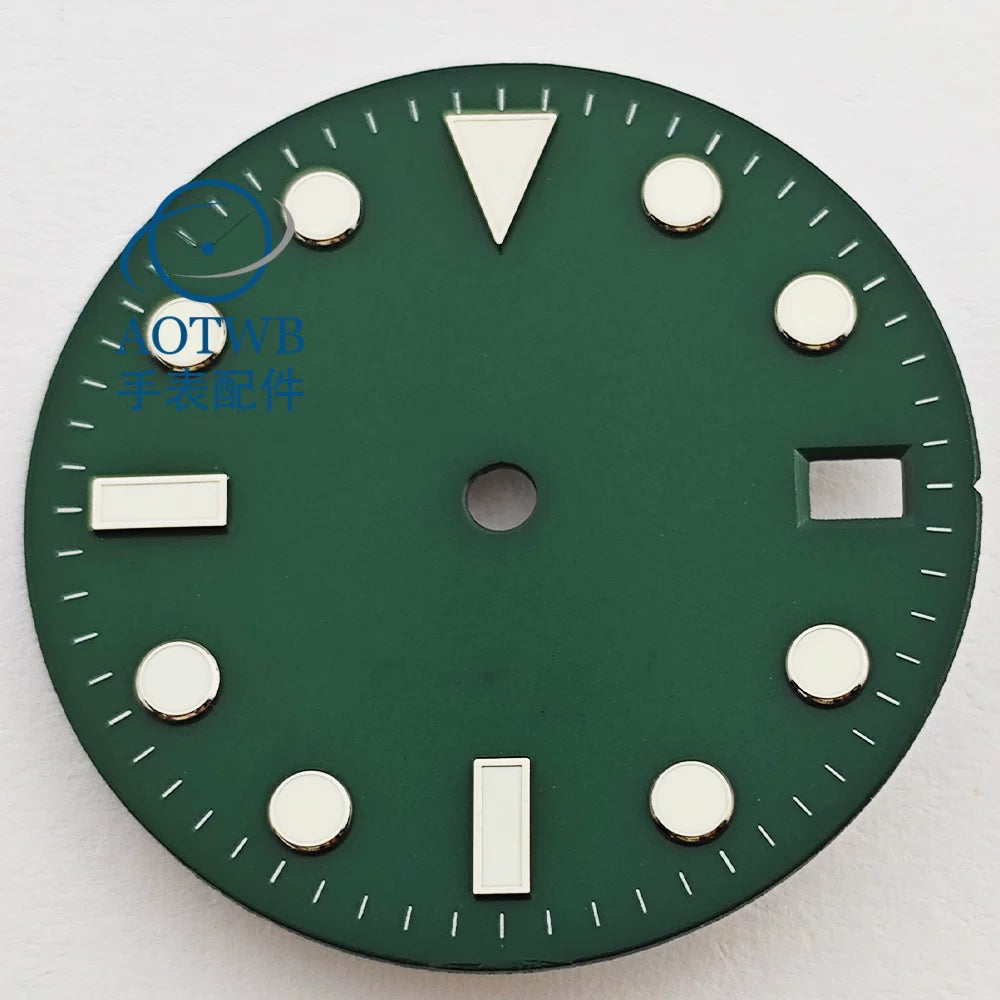 28.5MM Matte Dial dial luminous NH35 NH34 ETA2824 Miyota8215 ST2130 sub style