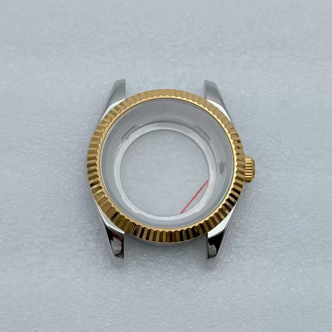 MIyota 8285 watch case Smooth bezel fluted diamond sapphire 316 stainless steel 31mm dial 10ATM