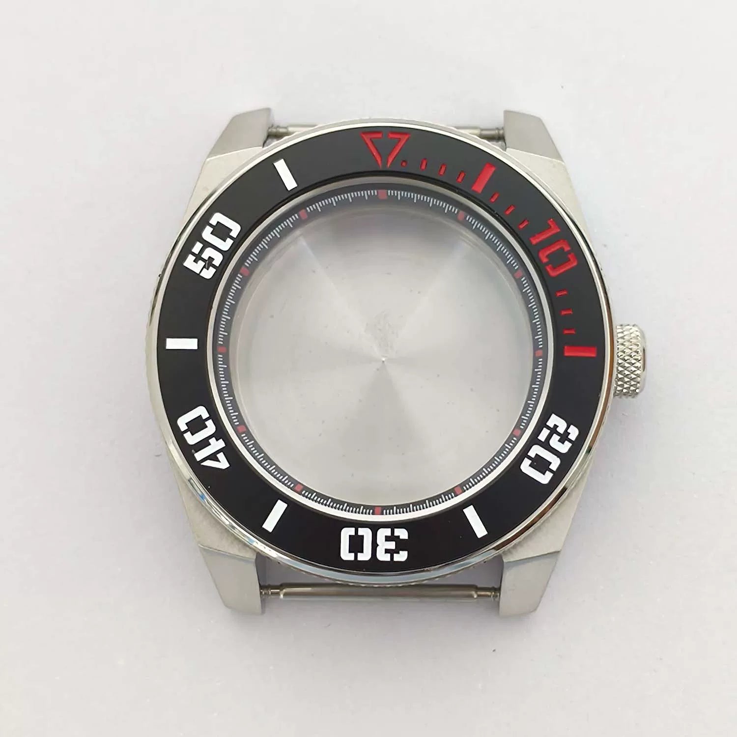 Samurai Watch Case compass bezel Prospex 316L stainless steel 43mm aluminum ring Sapphire glass NH35/NH36 NH38 34 movement