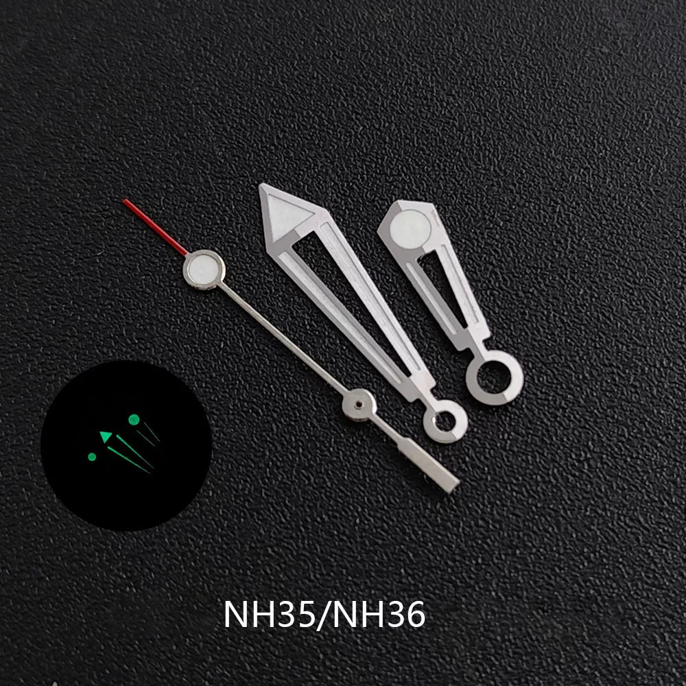 Seamaster 300 Hands for ETA 2824 PT5000/ Miyota8215/ Seiko NH35 movemen green lume