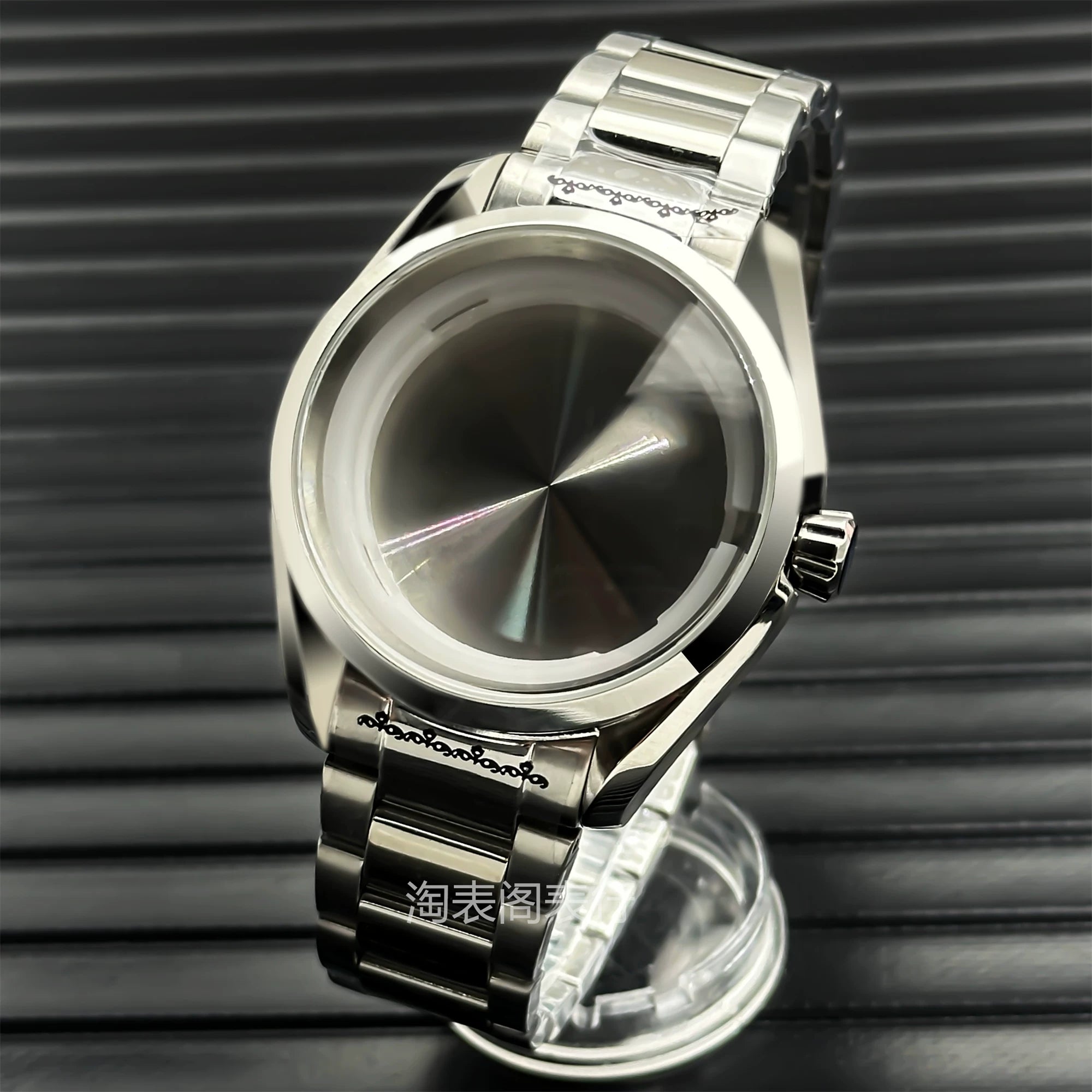 40MM Silver Polished Case 316L Stainless Steel Sapphire Glass for Japanese NH35 36 Movement 10Bar Dress Watch Case