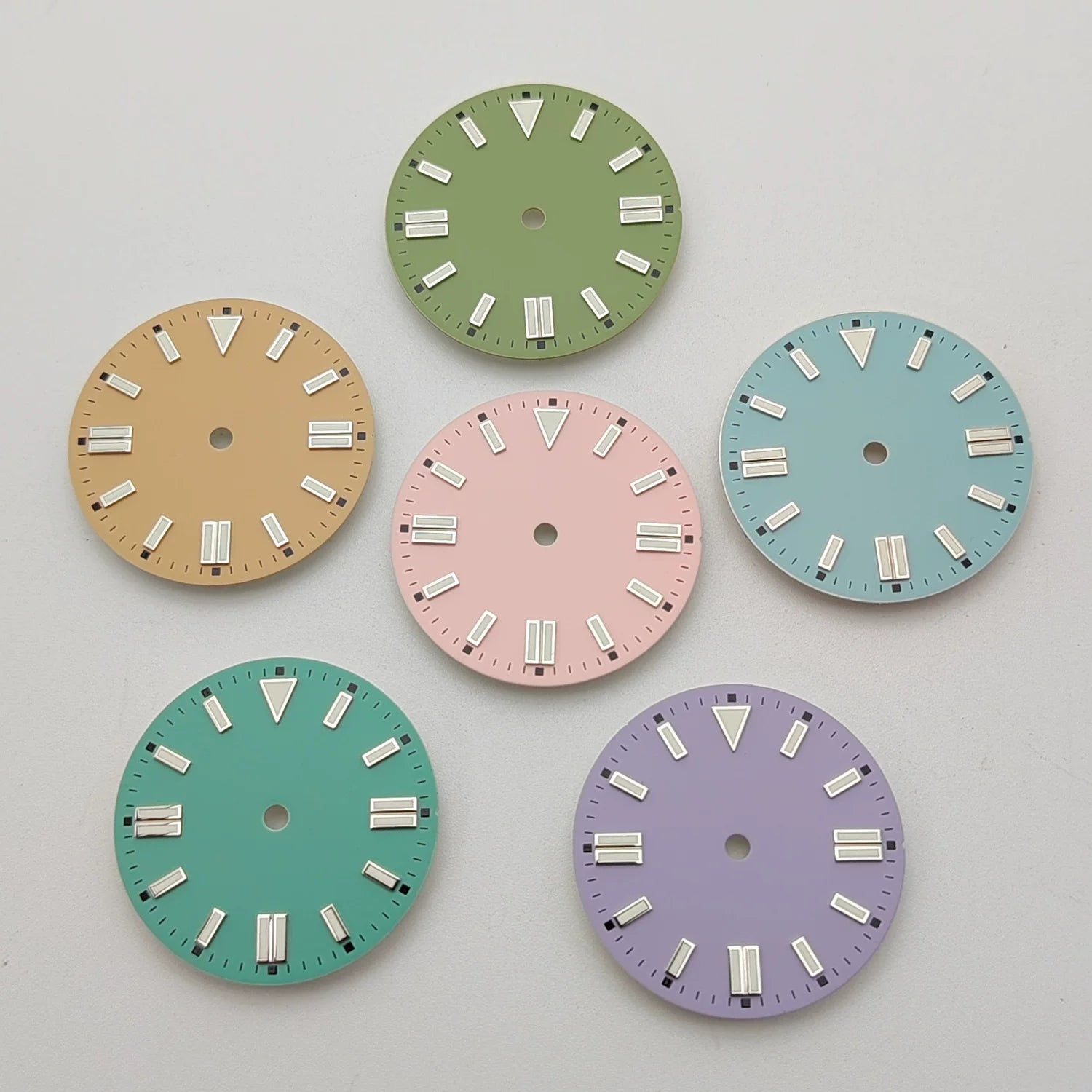 28.5mm semi-matte double-nail candy-colored dial universal Japanese NH35/ Miyota 8215 movement