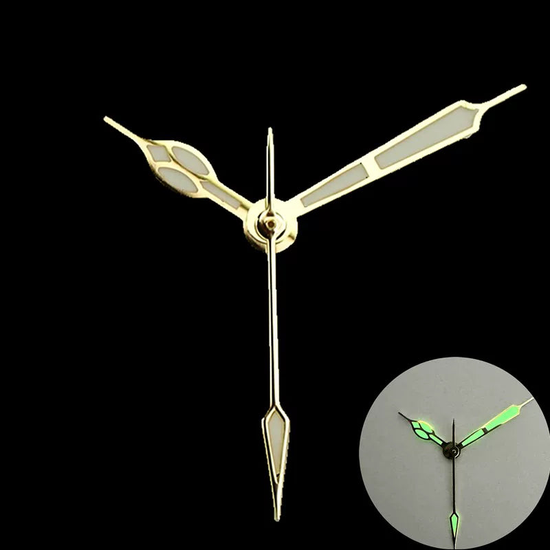 NH35 movement watch Hands Gold silver green / ice blue light suitable for NH35 36 34 movement 8x12x12mm