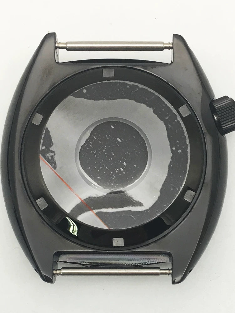 45MM Black Turtle case 6105 large abalone for NH35A/NH36A movement 28.5MM dial Sapphire 20ATM