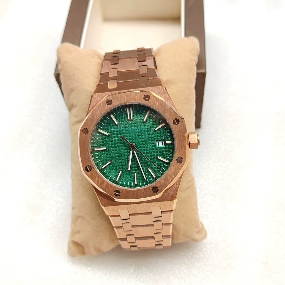 41mm Octagon Watch Royal Oak Mod TD311 PVD rose gold stainless steel men's mechanical watch Japan NH35 sapphire 5Bar