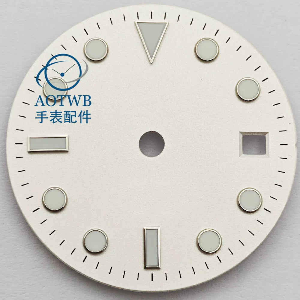 28.5MM Matte Dial dial luminous NH35 NH34 ETA2824 Miyota8215 ST2130 sub style