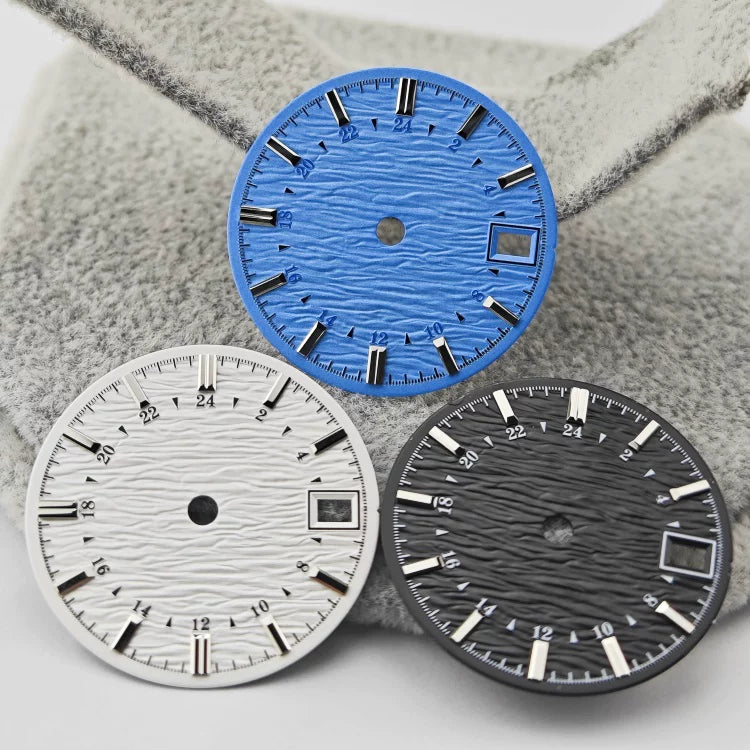 NH34 dial ripple surface 28.5mm Sterile Customizable Dial