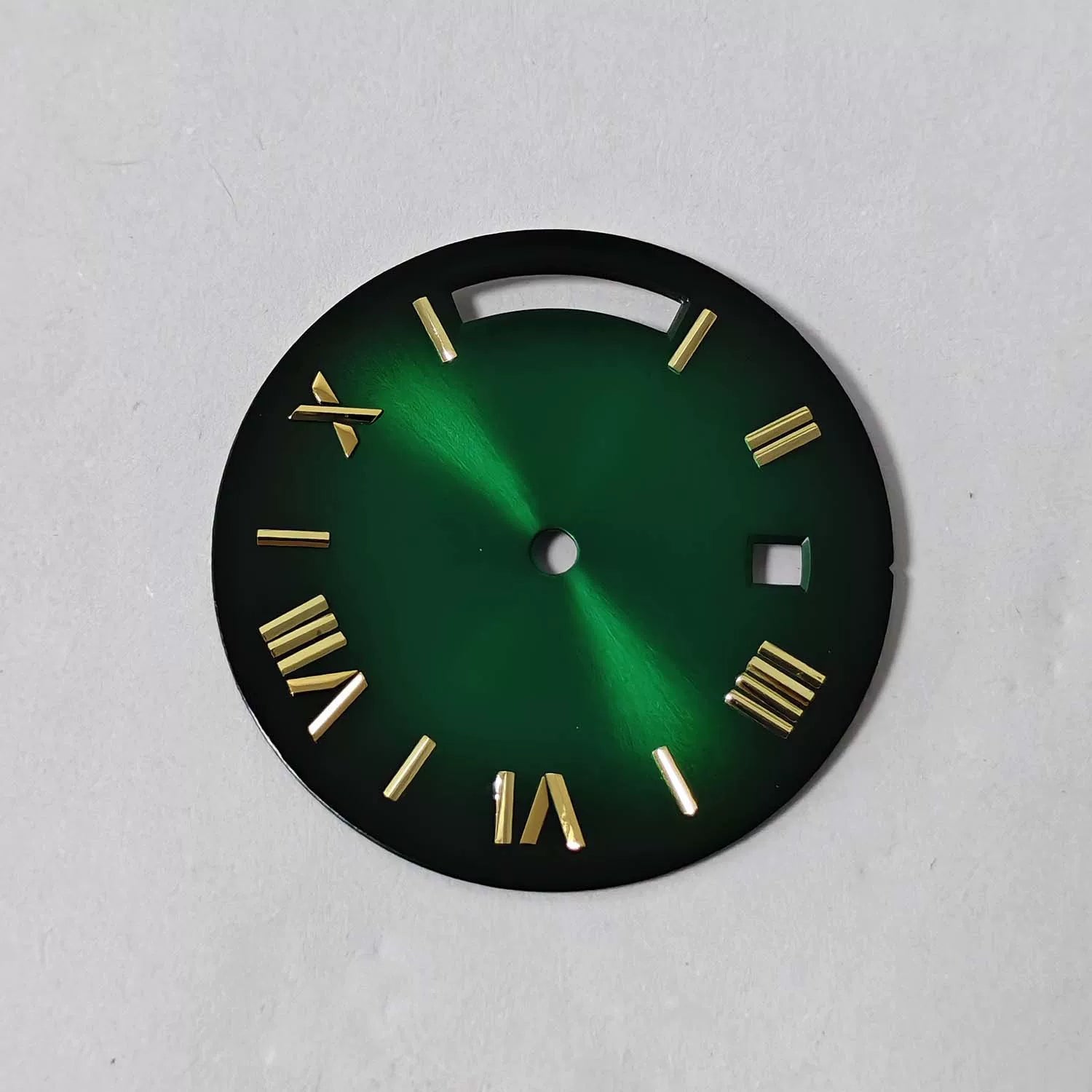 Miyota 8285 Watch accessories dual calendar dial 30.8MM gold nail , no luminous light,with handset