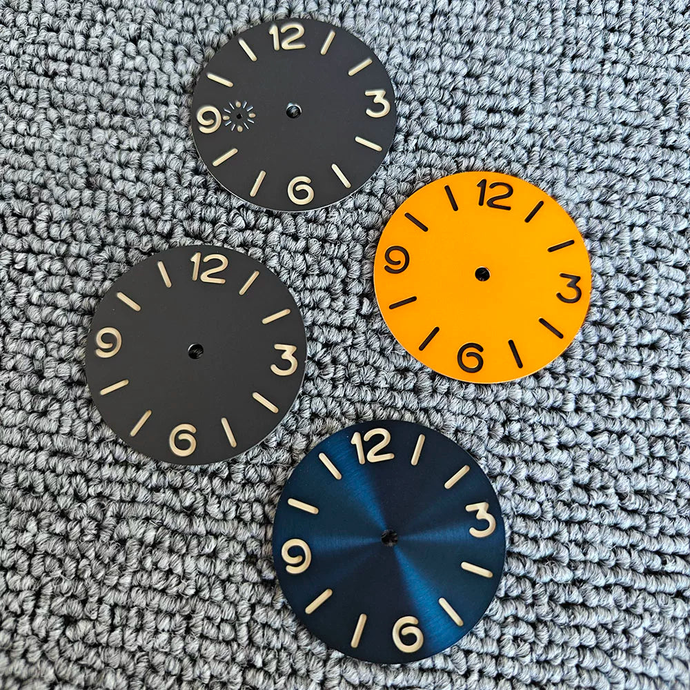 38.8MM ETA6497 pilot dial green luminous for ETA6497/ST3600 manual movement