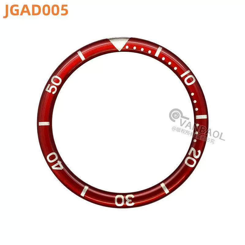 38MM x31.5mm Skx007 Bezel Watch accessories, resin B.C style digital indicator ring, suitable for 007 outer ring baffle