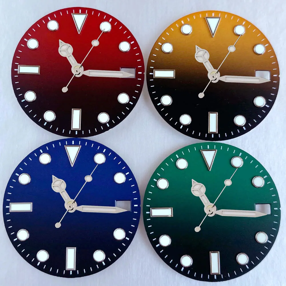 James Cameron Submariner dial Ghost King gradual change dial 28.5mm for NH35 NH36 NH38 4R35 3/3.8 position water ghost literally