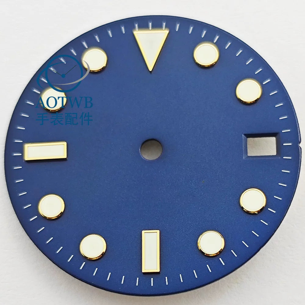 28.5MM Matte Dial dial luminous NH35 NH34 ETA2824 Miyota8215 ST2130 sub style
