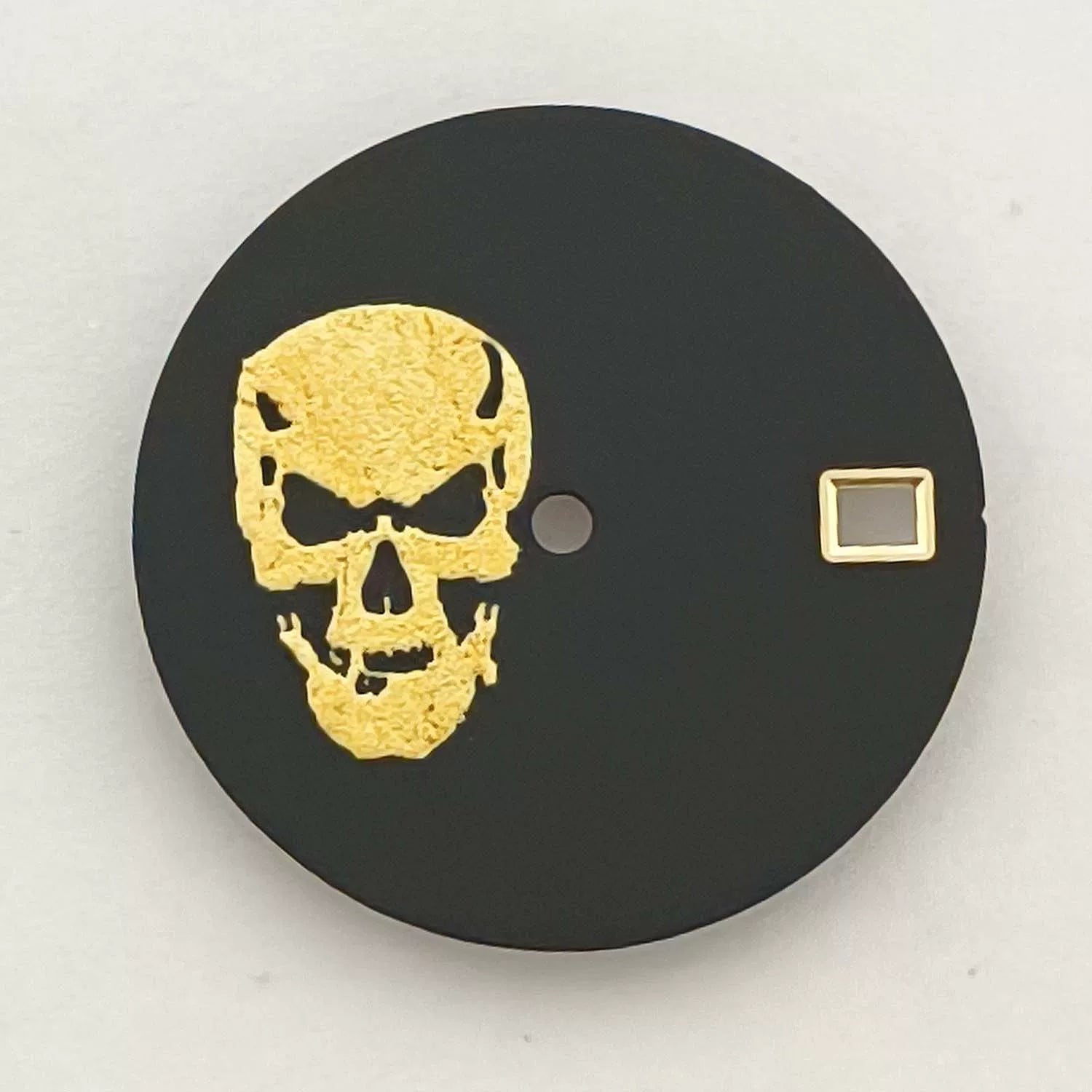 Matte 28.5mm dial No logo skull dial no lume suitable for NH35/36 movement special