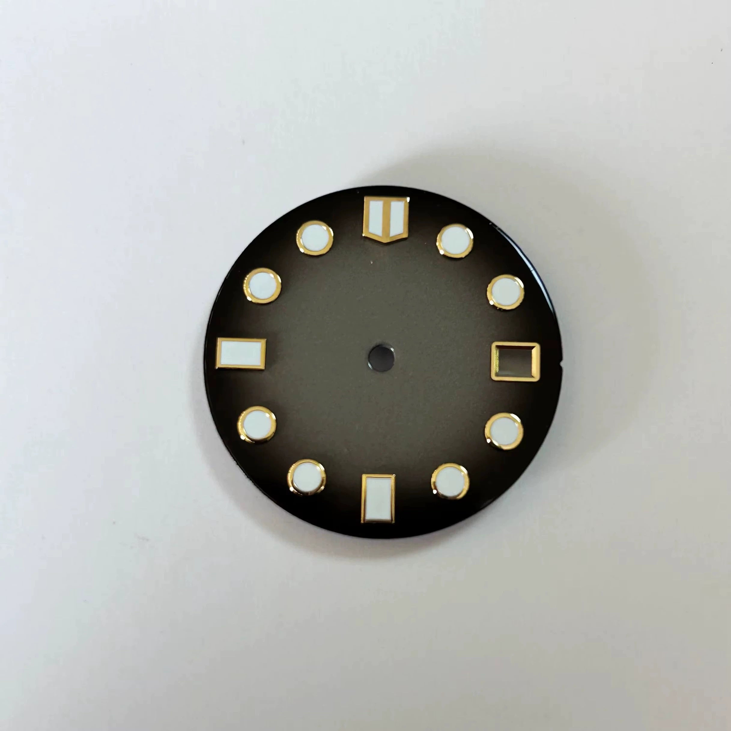 28.5MM Double bar Watch dial blue and green luminous light for NH35 NH36 NH35 dial, watch accessories NH35 customization