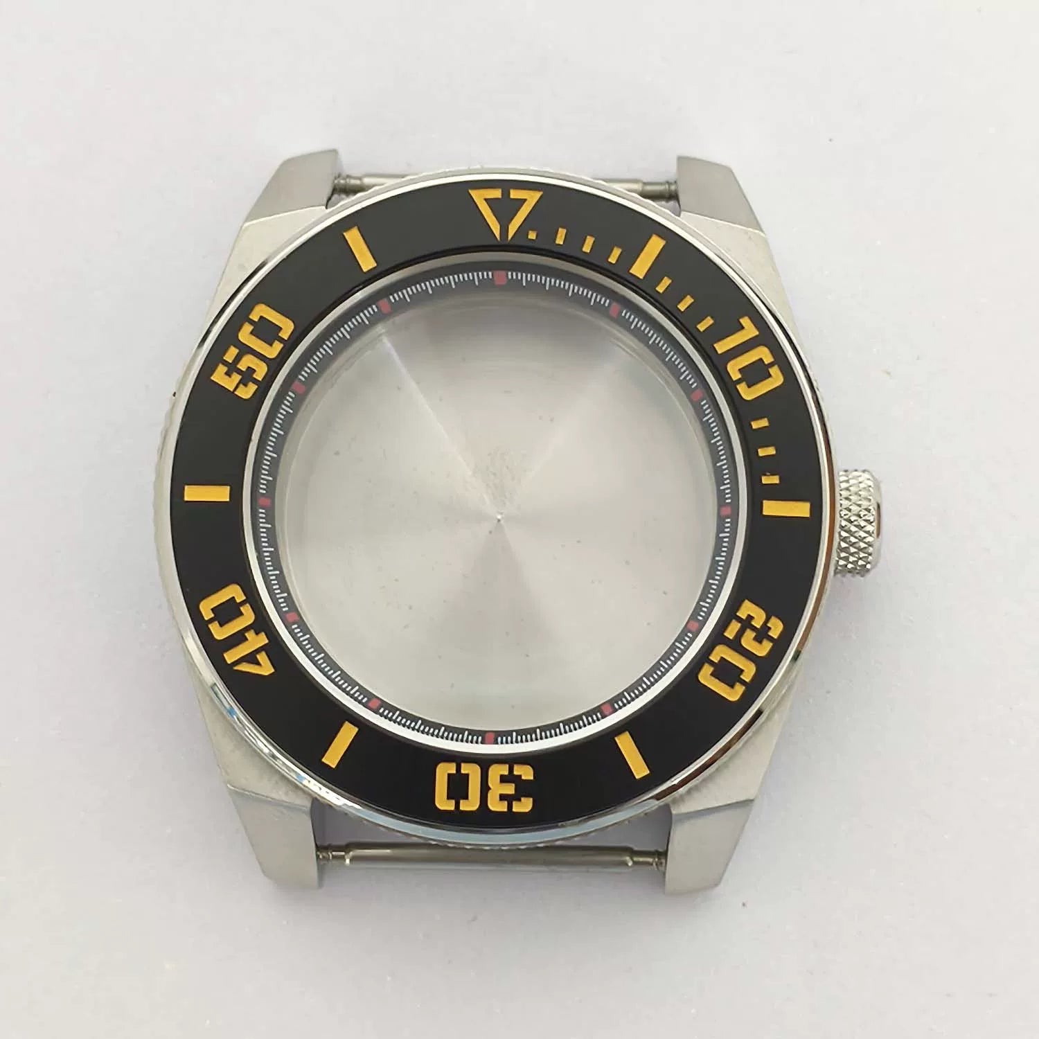 Samurai Watch Case compass bezel Prospex 316L stainless steel 43mm aluminum ring Sapphire glass NH35/NH36 NH38 34 movement