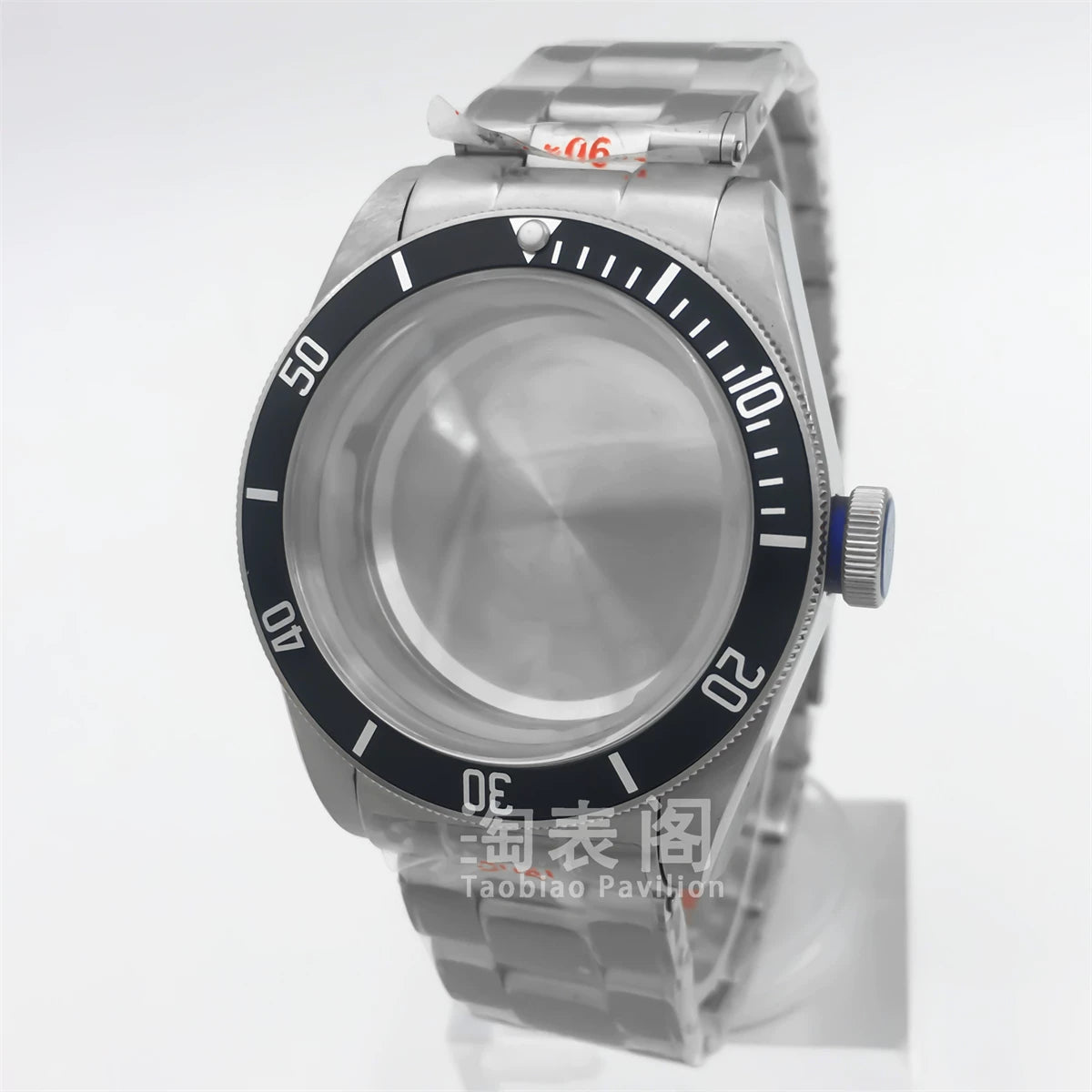 41mm Black Bay Watch case for NH35 36 ETA2824 PT5000 movement,Domed sapphire 10ATM