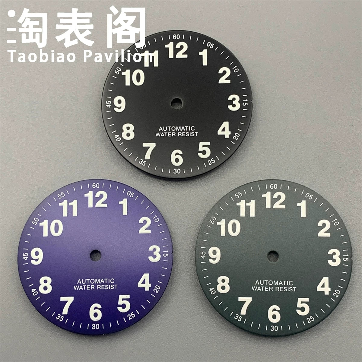 29MM Super C3 Dial Big Arabic numeral hour markers green luminous sterile dia suitable for NH35 ETA2824 pt5000 Miyota 8215