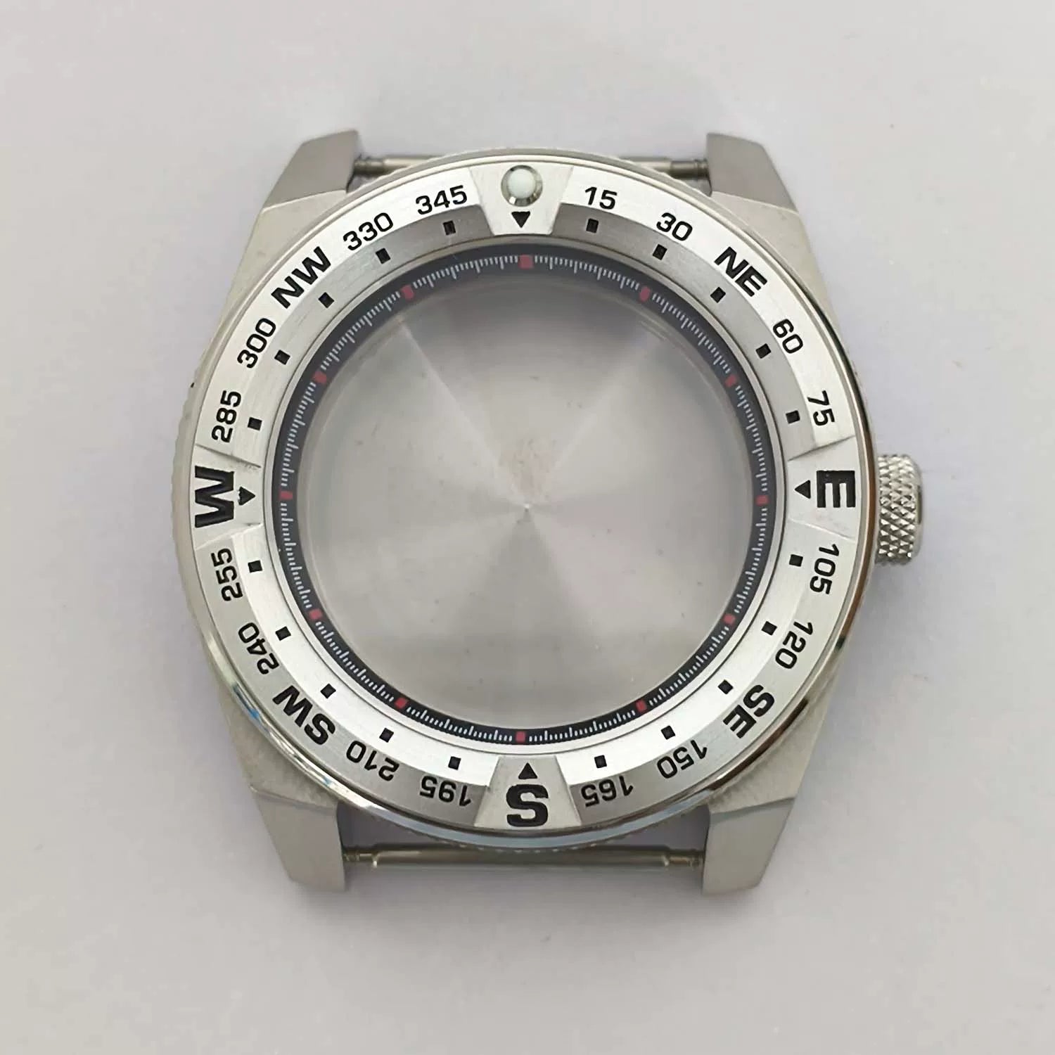 Samurai Watch Case compass bezel Prospex 316L stainless steel 43mm aluminum ring Sapphire glass NH35/NH36 NH38 34 movement