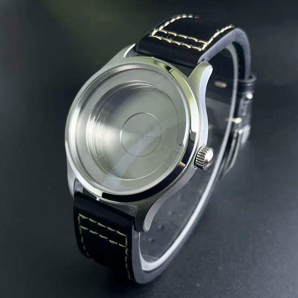 40MM Pilot Case Little Prince Stainless Steel Mineral Glass Shell and Belt Set Suitable for Miyota 8215,2813