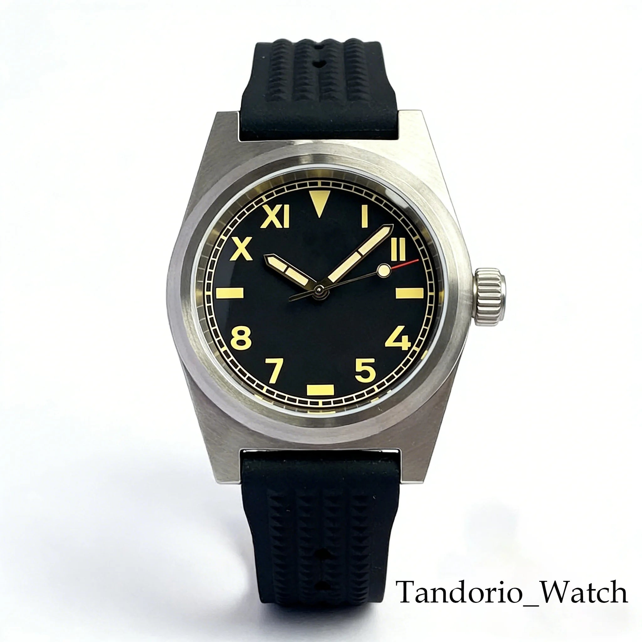 Miyota 8215 Field Watch Tandorio TD108M 38mm Automatic Sapphire 