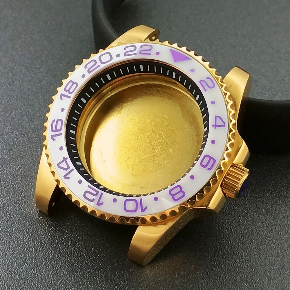 40.5mm Submariner Case GMT with Chapter Ring for NH34 NH35 NH36 Movement Sapphire 10ATM