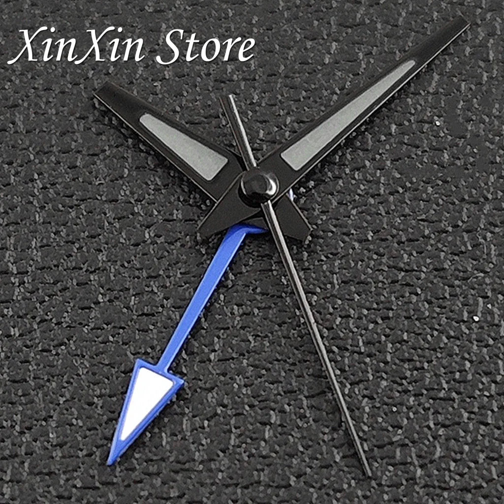 GS 4 Pointers NH34A GMT Watch Hands C3 Green Luminous Watch Needles for NH34 NH35 NH36 NH38 Movement