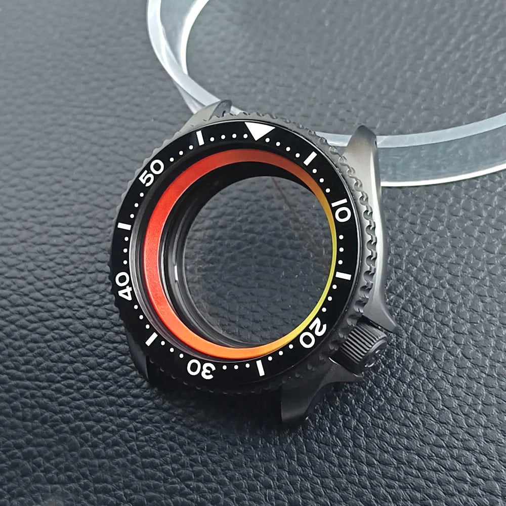 Black SKX007 Case PVD 42mm Sapphire NH35 Mod Case Nh36