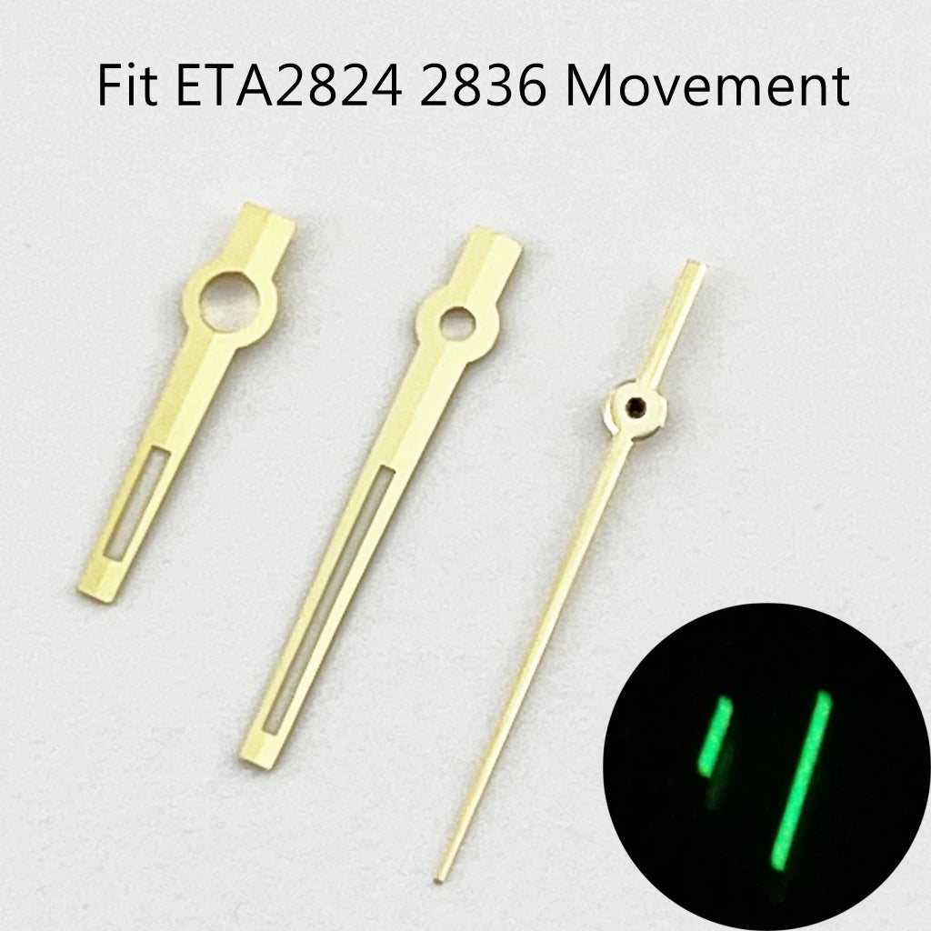 NH35 Silver/Rose gold Watch Luminous Hands Fit NH35 NH36 ETA2836 2824 DG2813 3804 Miyota8215 8205 821A Movement Automatic