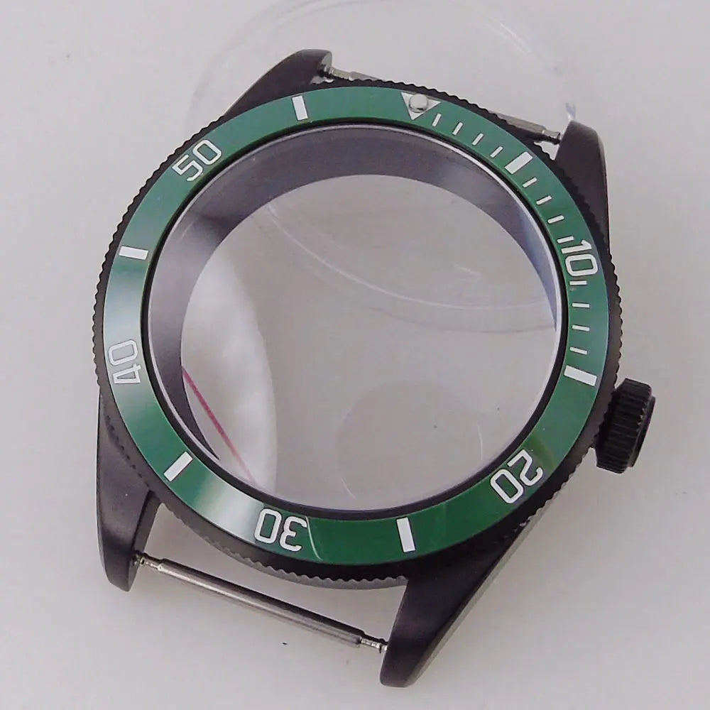 39mm PVd Black Rose Gold Dive Watch Case BB58 Mod 20BAR Waterproof Dome Sapphire Glass 39mm Black Bay Watch Case for NH34 NH35 NH36 NH70 ETA2824 PT5000 Watch Parts (Copy)