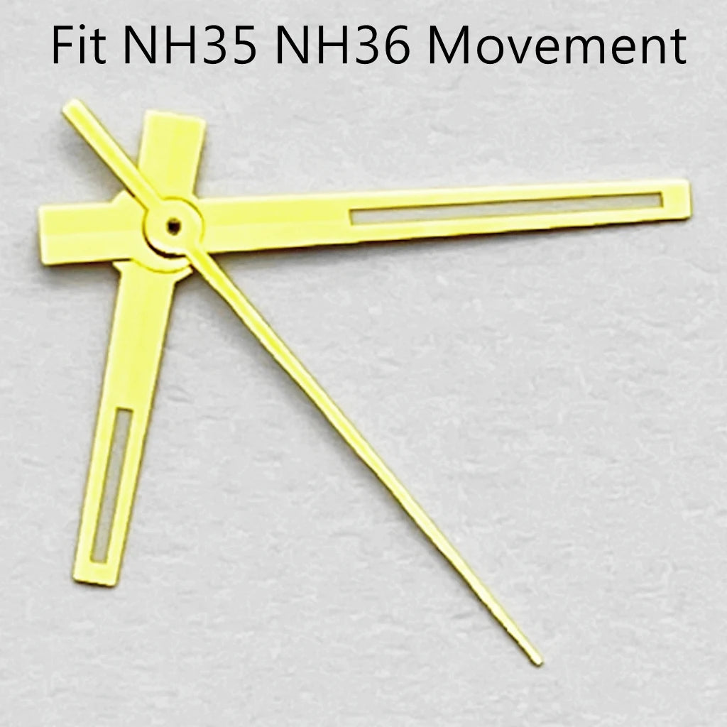 Luminous Watch Hands gold  Fit NH PT5000 ETA2836 2824 DG2813 3804 Miyota8215 8205 821A Movement Watch Accessories