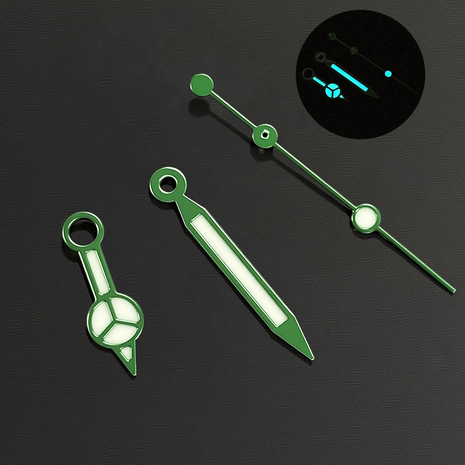 Benze NH35 Hands Silver Rose Gold Watch Hands Blue Green Luminous Red Green Blue Hands For NH35/36/4R/7S Movement Watches Pointers