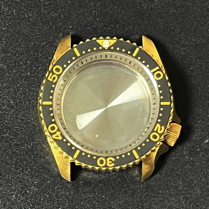 Sh様 41mm Aluminum Bronze SKX007 Case Sapphire Glass Suitable For NH35