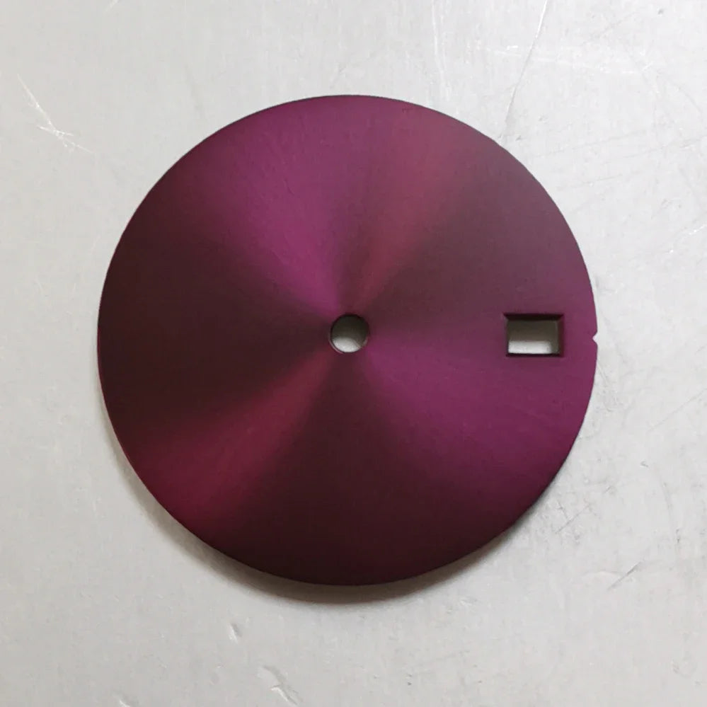 6 Solid Color Metal Watch Dial 28.5mm DIY Watch Faces for NH35/ NH36 Movement Watch Modification Accessories Customizable Dial