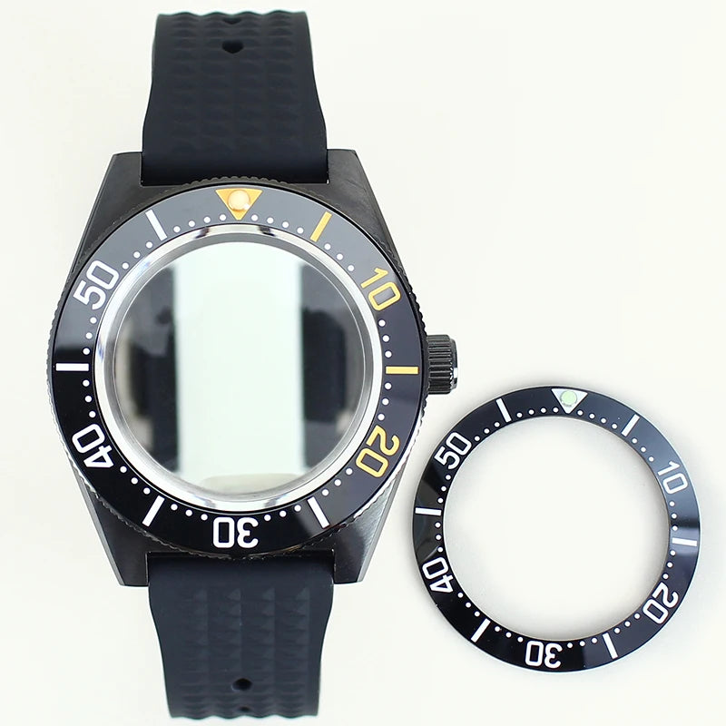 40mm Diver Case Stainless Steel Sapphire For Mod SPB149J1 NH34 NH35 NH36 NH70 4R36 Movement RubberStrap